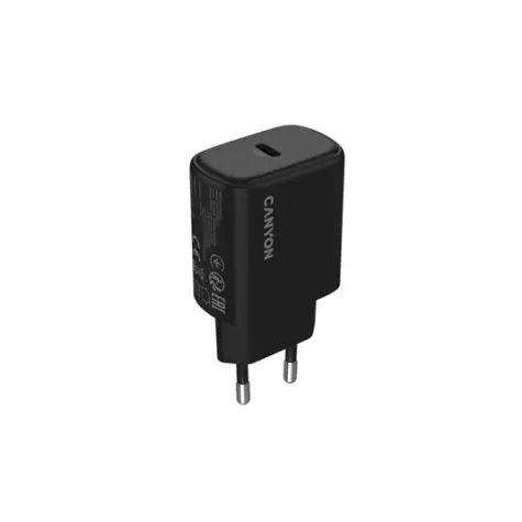 Canyon OnCharge 200 černá / USB-C nabíječka / PD 20W / 1x USB-C