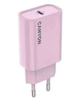 Canyon OnCharge 30CL růžová / Cestovní nabíječka / USB-C / 30W PD