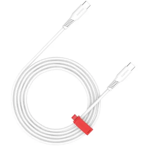 Canyon CC100SC20 bílá / Kabel / USB-C – USB-C / PD 100 W / 20 Gb/s / 2 m
