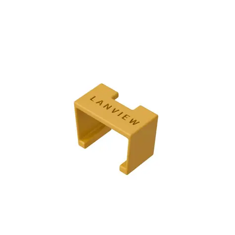 Lanview SmartClicks žlutá / Značkovač kabelů / 20 ks / plast / pro CAT6a kabely