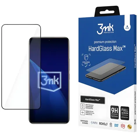 3mk HardGlass Max černá / Tvrzené sklo / Xiaomi Redmi Note 15 Pro 4G / 9H / 0,3 mm