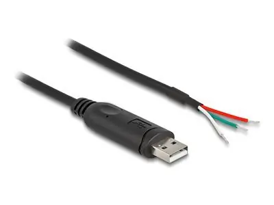 DeLock Adaptér USB 2.0 Typ-A na RS-485 černá / Adaptér / 0,5 m