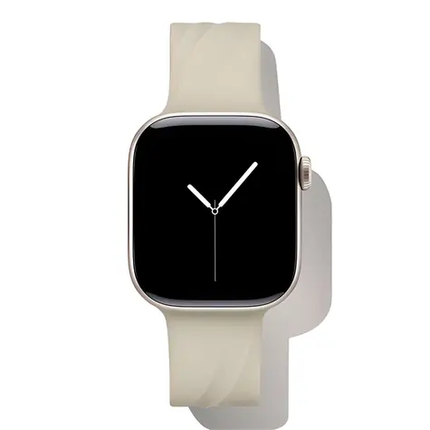 iDeal Soft Swirl 38/40/41/42 S/M Cloud Dancer / Silikonový řemínek / pro Apple Watch / 20 mm