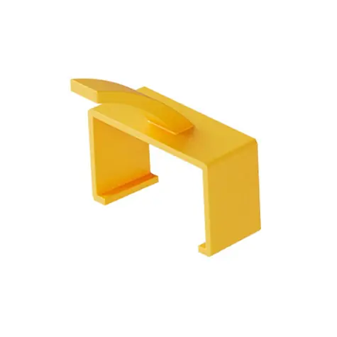 Lanview klip pro patch kabely Slim & Bendable žlutá / Klip na značení kabelů / 20 ks / plast