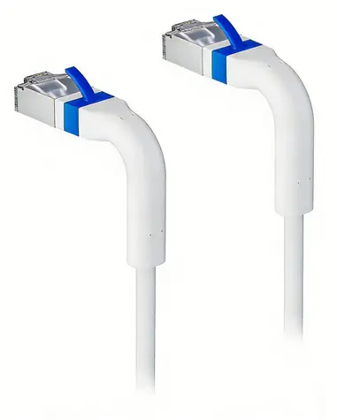 Lanview Slim & Bendable bílá / Síťový kabel / Cat6a / U/FTP / RJ-45 / 0,5 m / LSZH