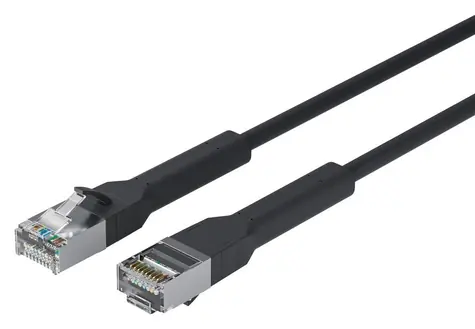 Lanview Flex-Angle Cat6a U/FTP černá / Síťový kabel / RJ-45 / 3 m / LSZH