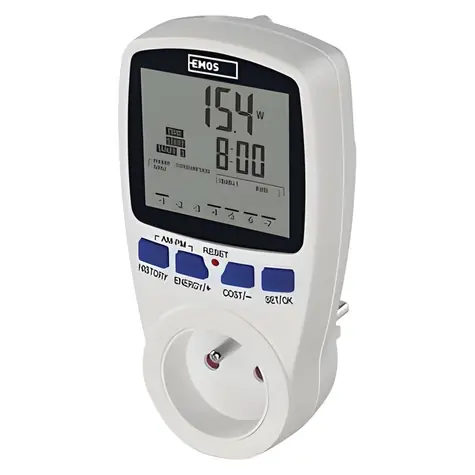 Noname Měřič spotřeby elektřiny / Wattmetr do zásuvky / kW, kWh