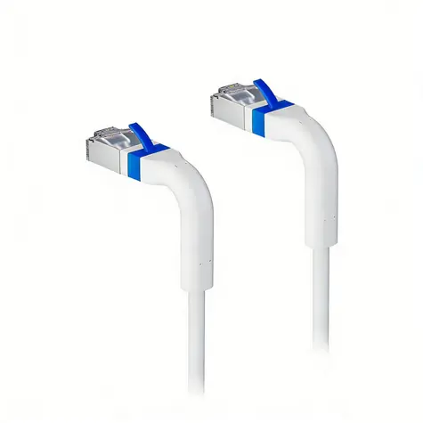 Lanview Cat6a U/FTP bílá / Síťový kabel / RJ-45 / 0,25 m / LSZH