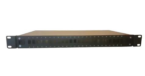 Lanview Optický patch panel černý / Patch panel / 24 portů / SC/LC / 19