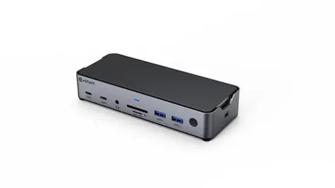 eSTUFF Triple 4K USB-C / Dokovací stanice / 3 displeje / 2x HDMI / USB-C PD 100W / GLAN
