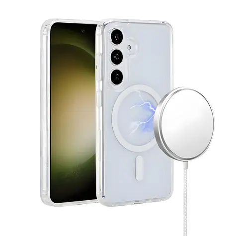 eSTUFF INFINITE OSLO Samsung Galaxy S25 FE/S26 FE transparentní / Kryt / MagSafe / Recyklovaný TPU a PC (GRS)