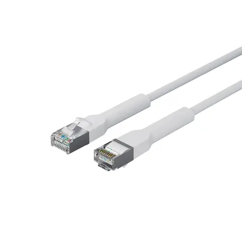 Lanview Flex-Angle Cat6a U/FTP bílá / Síťový kabel / RJ-45 / 1 m / LSZH