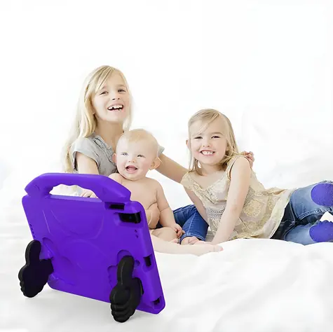 eSTUFF HANDY Kids Case fialová / Pouzdro na tablet / Apple iPad 10.2 / EVA, polykarbonát