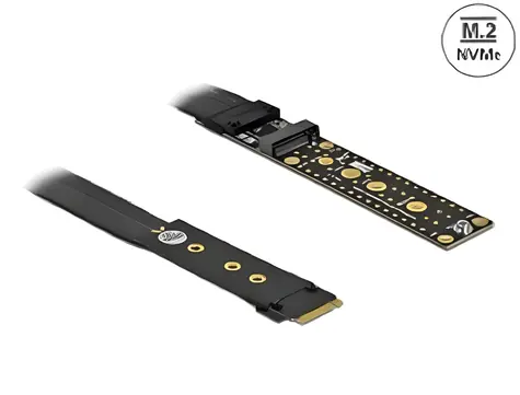 Delock Riser karta M.2 Key M / Riser card / prodlužovací kabel 20 cm / M.2 2242/2260/2280