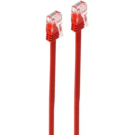 Shiverpeaks Cat6 U/UTP slim 0,5m červená / Plochý patch kabel / RJ-45 / 10000 Mbit/s