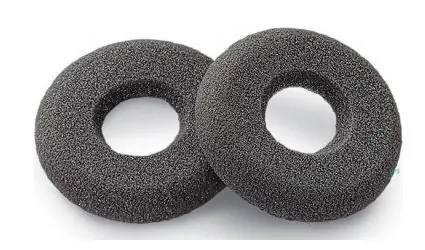 Poly Ear Cushion Kit Doughnut 02 černá / Náušníky pro sluchátka / pro sluchátka Poly