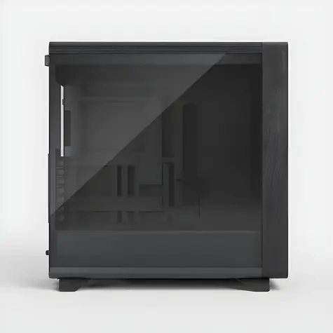 Fractal Design Summit Blackout TG Light Tint černá/dřevo / E-ATX / 1x USB-C + 2x USB 3.0 / bez zdroje / p. bočnice