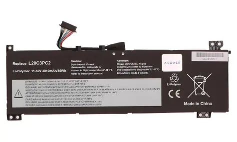 2-Power baterie pro Lenovo L20C3PC2 / Baterie pro notebook / 11,52 V / 3910 mAh