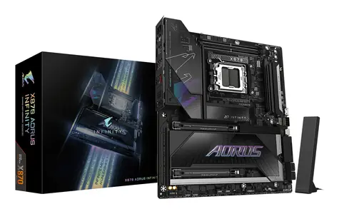 GIGABYTE X870 AORUS INFINITY / Základní deska / AMD X870 / DDR5 / Wi-Fi 7 / 5GbE LAN / USB4 / sc.AM5