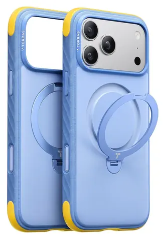 Torras Ostand Q3 Rugg modrá / Ochranný kryt / Apple iPhone 18 Pro Max / MagSafe / 360° stojánek