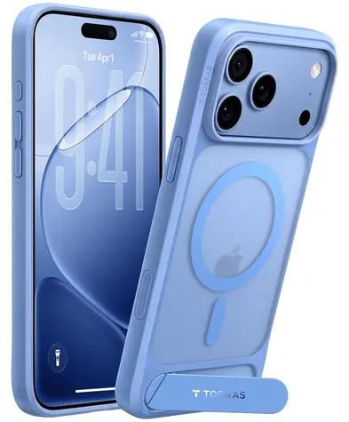 Torras Ostand L1 modrá / Ochranný kryt / iPhone 18 Pro Max / MagSafe / Stojánek