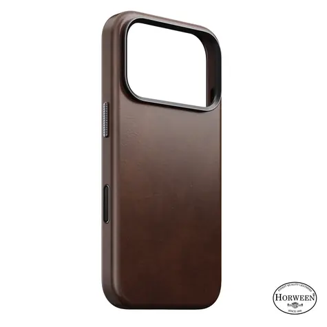 Nomad Traditional Leather Case rustic brown (Horween) / Pouzdro pro Apple iPhone 17 Pro a 18 Pro / kožené / MagSafe
