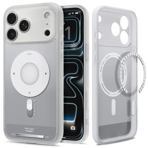 Spigen Ultra Hybrid MagSafe Classic stříbrná / Kryt / Apple iPhone 18 Pro Max/17 Pro Max / MagSafe