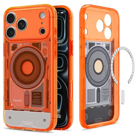 Spigen Ultra Hybrid MagSafe C-One oranžová / Ochranný kryt / Apple iPhone 18 Pro/17 Pro / MagSafe