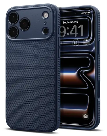Spigen Liquid Air iPhone 17/18 Pro tmavě modrá / Kryt / TPU / Air Cushion