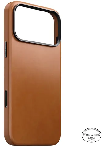 Nomad Traditional Leather Case saddle (Horween) / Pouzdro pro Apple iPhone 17/18 Pro Max / MagSafe, Qi2