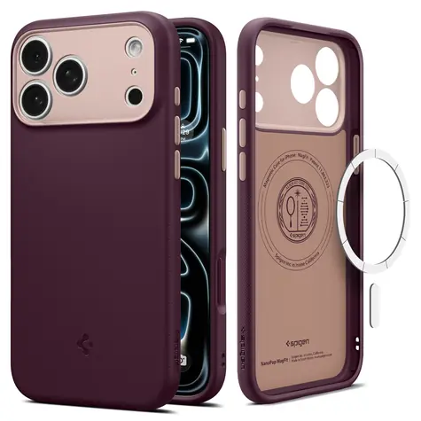 Spigen Nano Pop MagSafe burgundy bean / Zadní kryt / Apple iPhone 18 Pro Max/17 Pro Max / MagSafe
