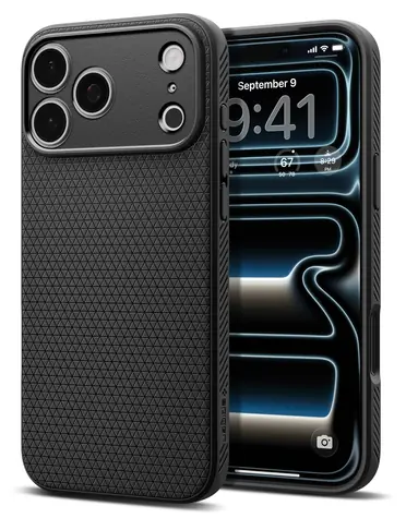 Spigen Liquid Air iPhone 17/18 Pro matná černá / Kryt / TPU / Air Cushion
