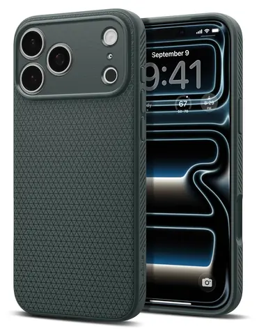 Spigen Liquid Air abyss green / Kryt / Apple iPhone 18 Pro, iPhone 17 Pro / TPU, Air Cushion