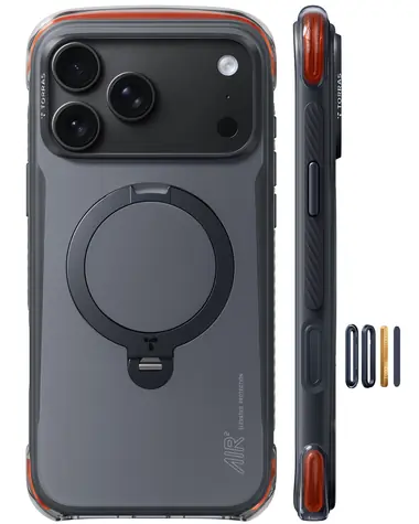 Torras Ostand Q3 Air Pro Obsidian Core Black / Kryt / Apple iPhone 18 Pro Max / otočný stojánek / magnetické uchycení