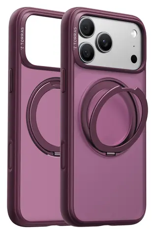 Torras Ostand O1 Guardian fialová / Ochranný kryt / iPhone 18 Pro Max / 360° stojánek / magnetické uchycení