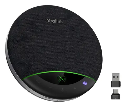 Yealink SP96 černá / Konferenční reproduktor / Bluetooth 5.3 / USB-C/A dongle / Displej