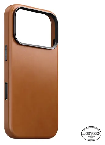 Nomad Traditional Leather Case saddle (Horween) / Pouzdro pro Apple iPhone 17 Pro a 18 Pro / kožené / MagSafe