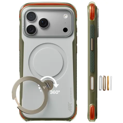 Torras Ostand Q3 Air Pro bílá / Ochranný kryt / iPhone 18 Pro / MagSafe / 360° stojánek
