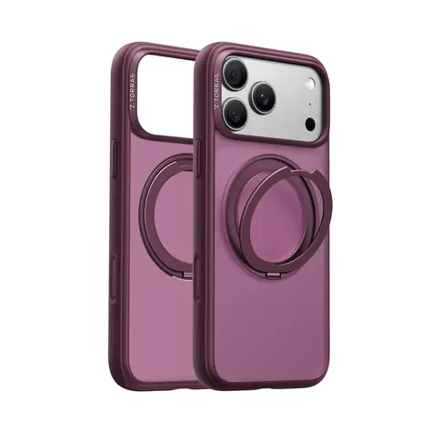 Torras Ostand O1 Guardian fialová / Ochranný kryt / iPhone 18 Pro / 360° stojánek / magnetické uchycení