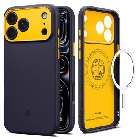 Spigen Nano Pop MagSafe blueberry navy / Zadní kryt / Apple iPhone 18 Pro/17 Pro / MagSafe