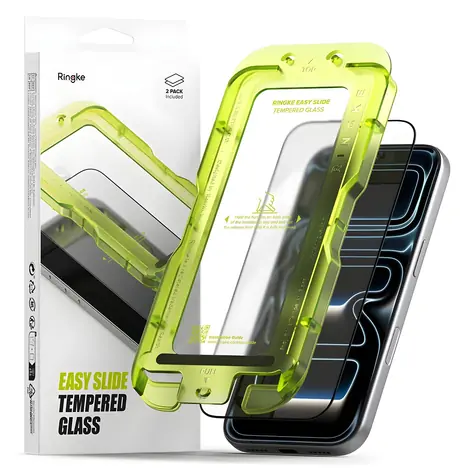 Ringke Easy Slide 2-pack černá / Ochranné sklo / Apple iPhone 17 Pro Max / 2 ks