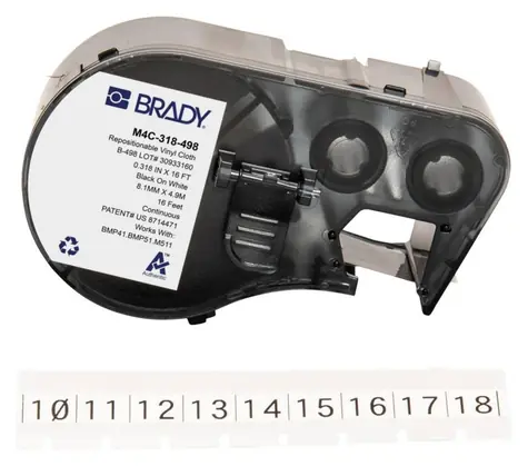 Brady Etikety pro M410/BMP41/M510/BMP51/BMP53/M511 (M4C-318-498) / Etikety / Samolepicí