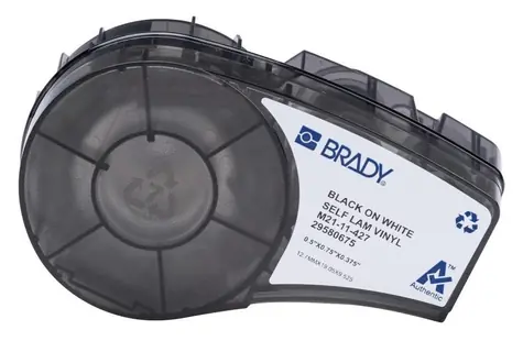 Brady samolaminovací vinylové štítky pro M210/M211 12,7x19,05 mm bílé / Štítky do tiskárny / Vinylové / 150 ks