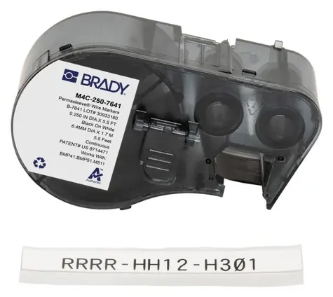 Brady PermaSleeve / Bužírky pro značení vodičů / Low Smoke Halogen Free / pro M410, BMP41, M510, BMP51, BMP53, M511