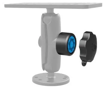 RAM Mounts RAP-S-KNOB3U černá / Bezpečnostní uzamykatelný knoflík / Pro ramena B (1 palec) / Závit 1/4-20