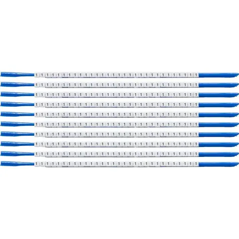 Brady ClipSleeve Nylon bílá / Značkovač kabelů / O 1,9-2,4 mm / Černý potisk / 300 ks