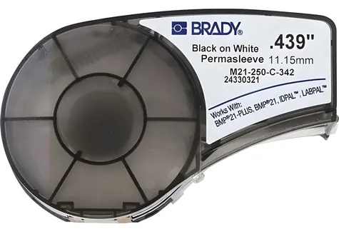 Brady PermaSleeve smršťovací bužírka / Bužírka pro značení kabelů / Polyolefin / kompatibilní s BMP21-PLUS, BMP21, IDPAL