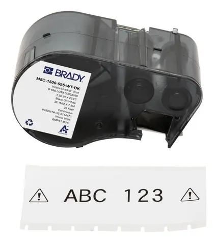 Brady Vinylová páska pro M510, BMP51, BMP53 a M511 / Páska do tiskárny štítků / Lesklá / Venkovní použití / 3,81 cm