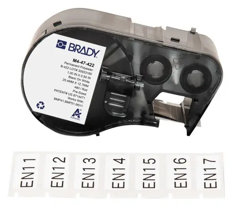 Brady Polyesterové štítky bílé / Štítky do tiskárny / Polyester / 25,4 x 12,7 mm / 480 ks