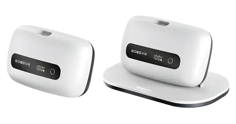 BOBOVR BM60-2 bílá / Náhradní baterie / 6500 mAh / 2 ks / S nabíjecí stanicí / Pro BoboVR M3 Pro+ a M3